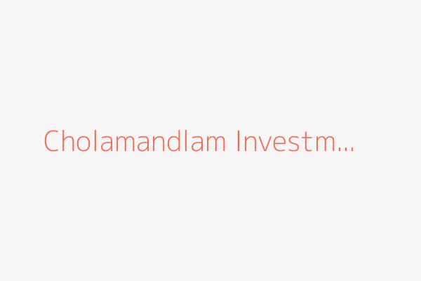 Cholamandlam investm...